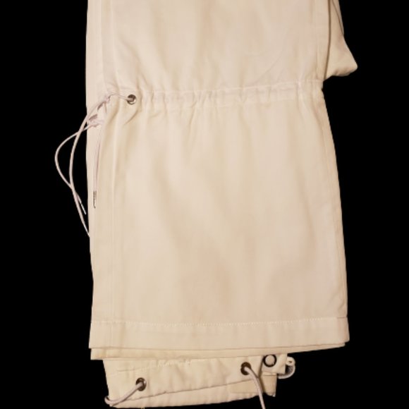 DION LEE  NWOT Unisex White Eyelet Tie Parachute Pant - Picture 11 of 11